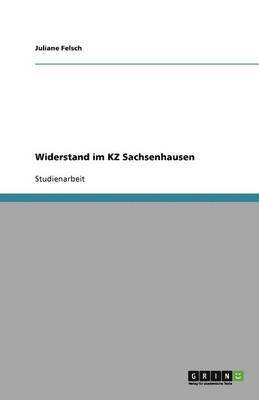 bokomslag Widerstand im KZ Sachsenhausen