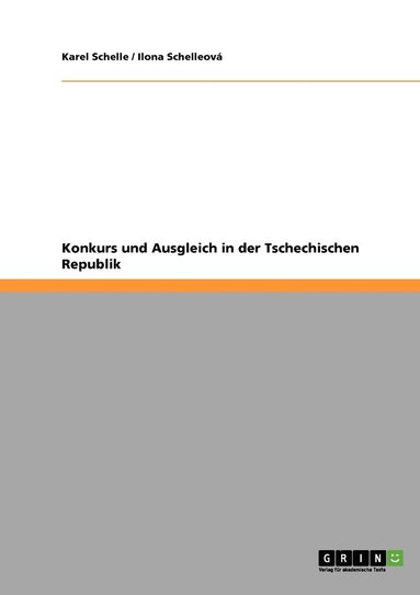 bokomslag Konkurs und Ausgleich in der Tschechischen Republik