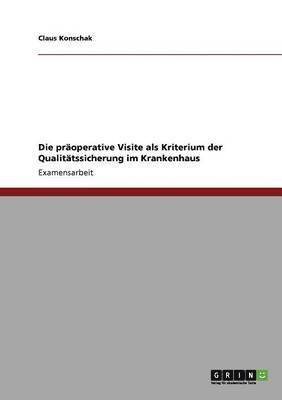 bokomslag präoperative Visite als Kriterium der Qualitätssicherung im Krankenhaus