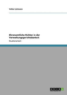 bokomslag Ehrenamtliche Richter in der Verwaltungsgerichtsbarkeit