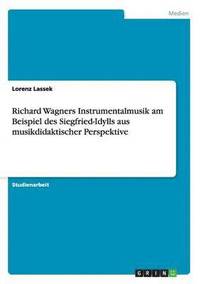 bokomslag Richard Wagners Instrumentalmusik am Beispiel des Siegfried-Idylls aus musikdidaktischer Perspektive
