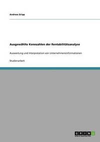 bokomslag Ausgewählte Kennzahlen der Rentabilitätsanalyse