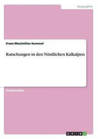 bokomslag Rutschungen in den Nördlichen Kalkalpen