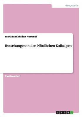 bokomslag Rutschungen in den Nördlichen Kalkalpen