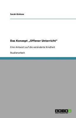 bokomslag Das Konzept 'Offener Unterricht'