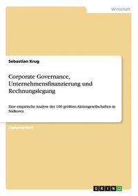 bokomslag Corporate Governance, Unternehmensfinanzierung Und Rechnungslegung