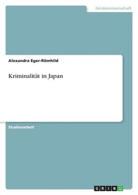 bokomslag Kriminalitat in Japan