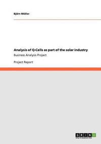 bokomslag Analysis of Q-Cells as Part of the Solar Industry