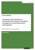 bokomslag Sprachliche Entwicklungen Im Ostmitteldeutschen Raum ALS Mogliche Grundlage Der Neuhochdeutschen Schriftsprache