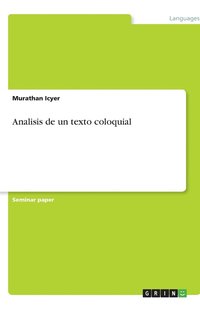 bokomslag Analisis de un texto coloquial