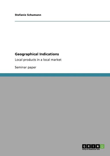 bokomslag Geographical Indications