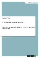 bokomslag Kulturelle Werte Im Wandel