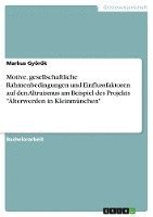 Motive, Gesellschaftliche Rahmenbedingungen Und Einflussfaktoren Auf Den Altruismus Am Beispiel Des Projekts 'Alterwerden in Kleinmunchen' 1