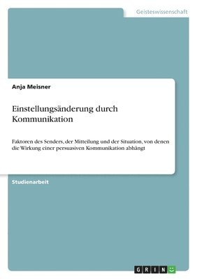 Einstellungsänderung durch Kommunikation