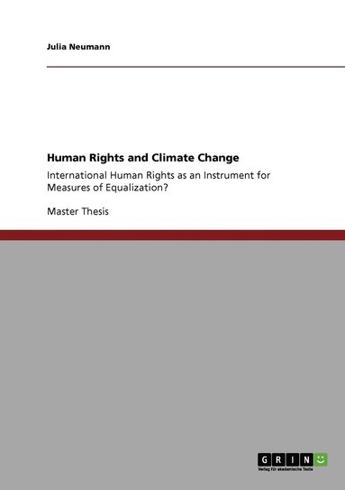 bokomslag Human Rights and Climate Change