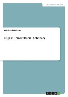 bokomslag English Transcultural Dictionary