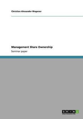 bokomslag Management Share Ownership