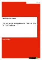 bokomslag Energiewirtschaftspolitische Orientierung in Deutschland