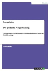 bokomslag Die perfekte Pflegeplanung: Optimierung der Pflegeplanung in einer stationären Einrichtung der Wohlfahrtspflege
