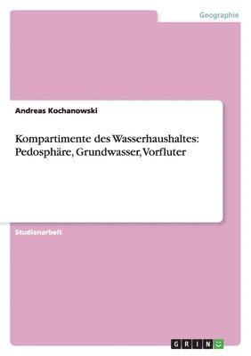bokomslag Kompartimente Des Wasserhaushaltes