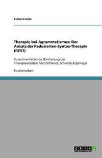 bokomslag Therapie bei Agrammatismus