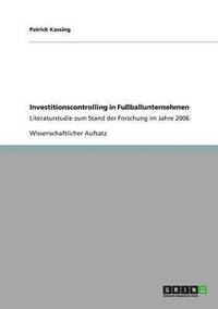 bokomslag Investitionscontrolling in Fuballunternehmen