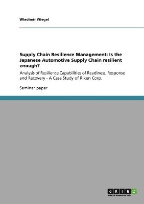 Supply Chain Resilience Management 1