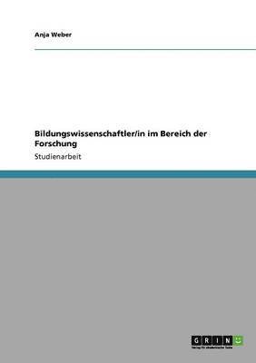 Bildungswissenschaftler/in im Bereich der Forschung