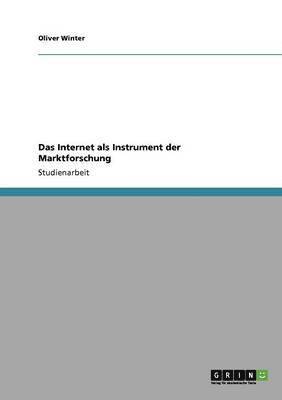 bokomslag Internet als Instrument der Marktforschung