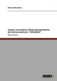 bokomslag Analyse vorhandener Pflegevisitenprotokolle des Seniorenzentrums Schloblick