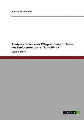 Analyse vorhandener Pflegevisitenprotokolle des Seniorenzentrums Schloblick 1