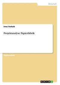 bokomslag Projektanalyse Papierfabrik