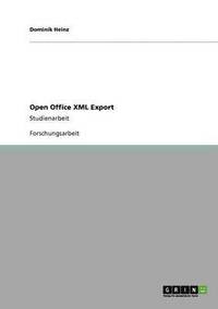 bokomslag Open Office XML Export