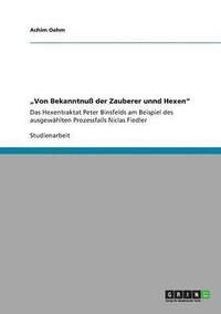 bokomslag "Von Bekanntnuß der Zauberer unnd Hexen"