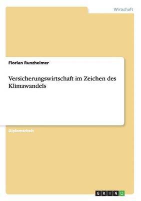 bokomslag Versicherungswirtschaft im Zeichen des Klimawandels