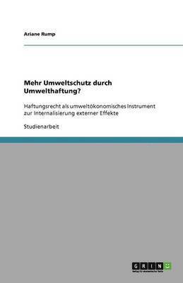 bokomslag Mehr Umweltschutz durch Umwelthaftung?