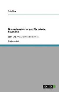 bokomslag Finanzdienstleistungen für private Haushalte