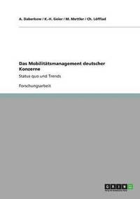 bokomslag Das Mobilittsmanagement deutscher Konzerne