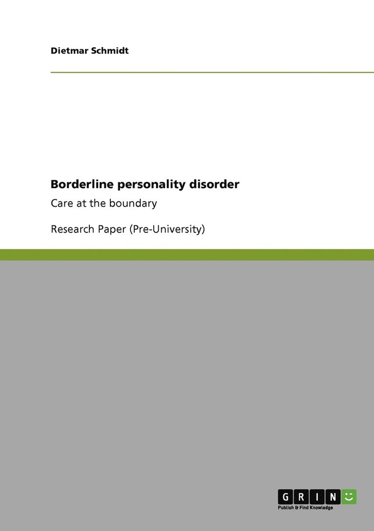 Borderline personality disorder 1