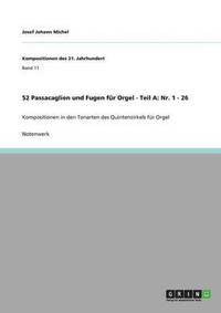 bokomslag 52 Passacaglien und Fugen fur Orgel - Teil A