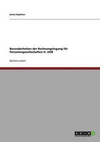 bokomslag Besonderheiten der Rechnungslegung fr Personengesellschaften lt. UGB