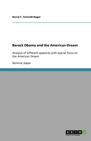 bokomslag Barack Obama and the American Dream