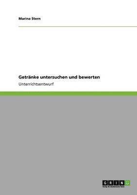 bokomslag Getränke untersuchen und bewerten