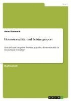 Homosexualitat Und Leistungssport 1