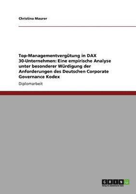 bokomslag Top-Managementvergtung in DAX 30-Unternehmen