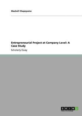 Entrepreneurial Project at Company Level 1