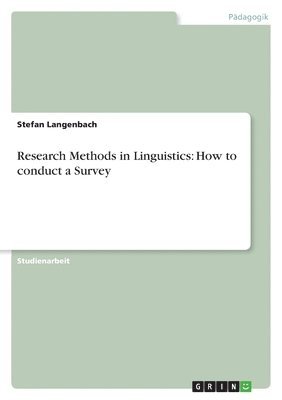 bokomslag Research Methods in Linguistics