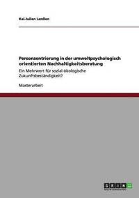 bokomslag Personzentrierung in der umweltpsychologisch orientierten Nachhaltigkeitsberatung