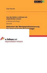 bokomslag Reformen Der Wertpapierbesteuerung Fur Osterreichische Privatanleger