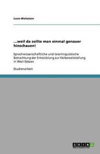 bokomslag ...weil da sollte man einmal  genauer hinschauen!